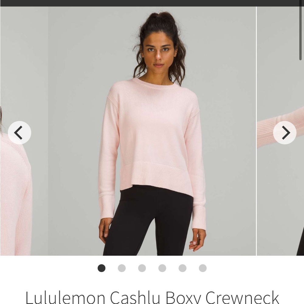 Lululemon Cashlu Boxy Crewneck Sweater.